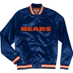 Mitchell & Ness Jackets & Outerwear-Lightweight Satin Jacket Chicago Bears