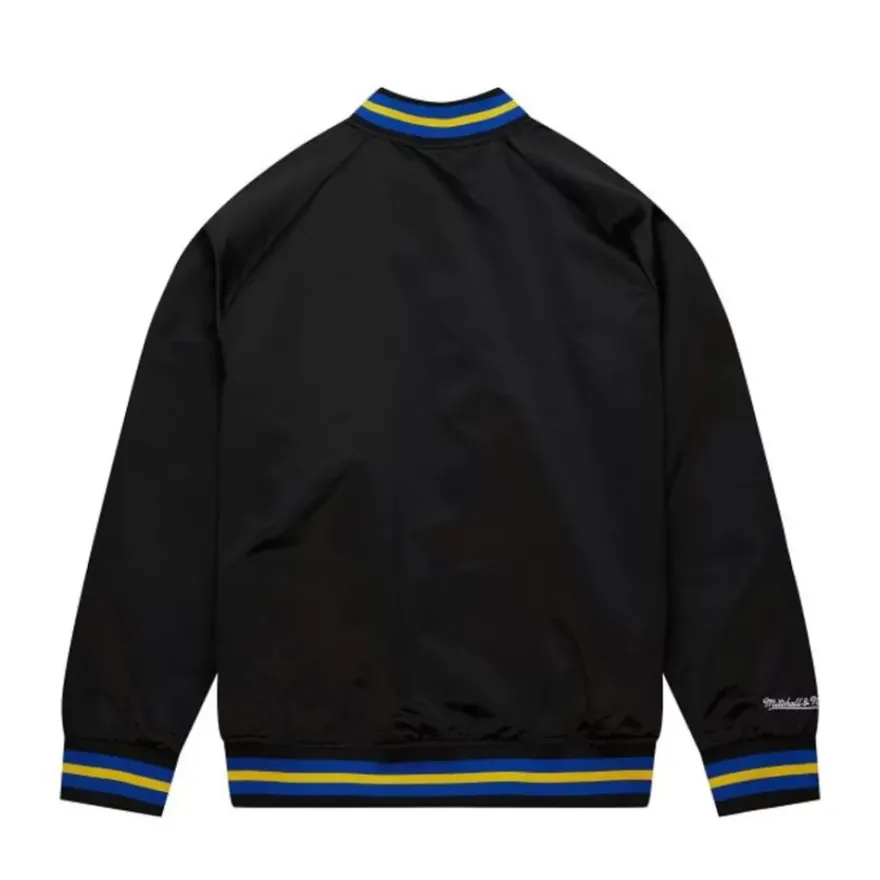 Mitchell & Ness Jackets & Outerwear-Lightweight Satin Jacket Golden State Warriors