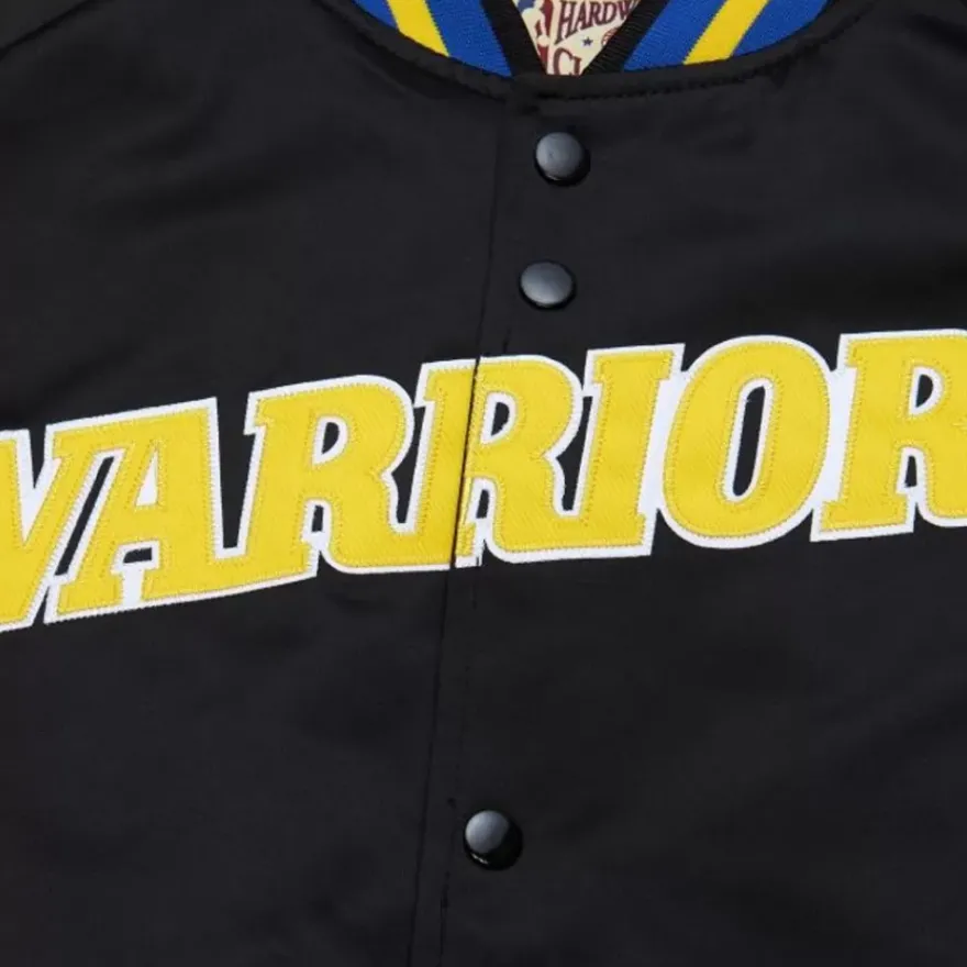 Mitchell & Ness Jackets & Outerwear-Lightweight Satin Jacket Golden State Warriors