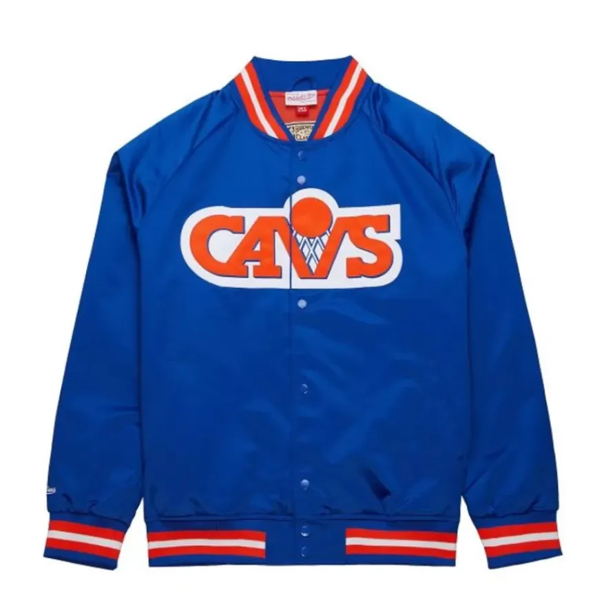 Mitchell & Ness Jackets & Outerwear-Lightweight Satin Jacket Cleveland Cavaliers
