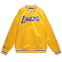Mitchell & Ness Jackets & Outerwear-Lightweight Satin Jacket Los Angeles Lakers
