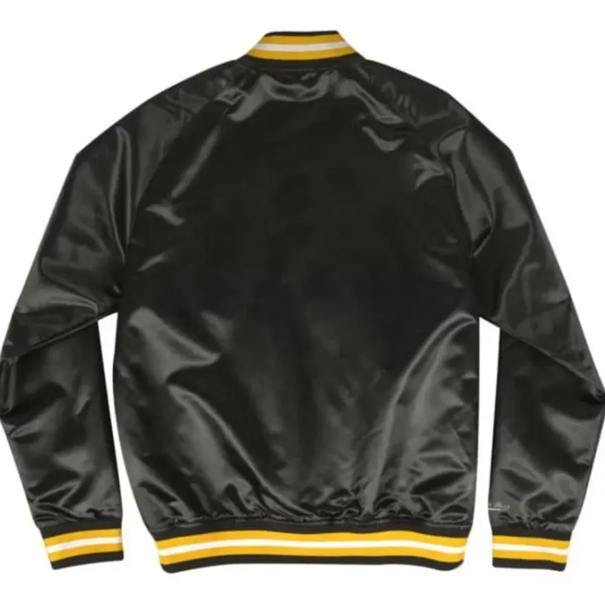Mitchell & Ness Jackets & Outerwear-Lightweight Satin Jacket Pittsburgh Steelers