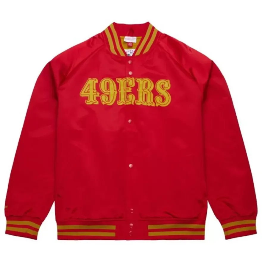 Mitchell & Ness Jackets & Outerwear-Lightweight Satin Jacket San Francisco 49Ers