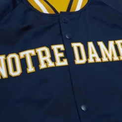 Mitchell & Ness Jackets & Outerwear-Lightweight Satin Jacket Current Logo University Of Notre Dame