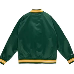 Mitchell & Ness Jackets & Outerwear-Lightweight Satin Jacket Green Bay Packers