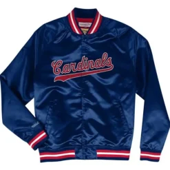 Mitchell & Ness Jackets & Outerwear-Lightweight Satin Jacket St. Louis Cardinals