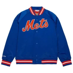 Mitchell & Ness Jackets & Outerwear-Lightweight Satin Jacket New York Mets