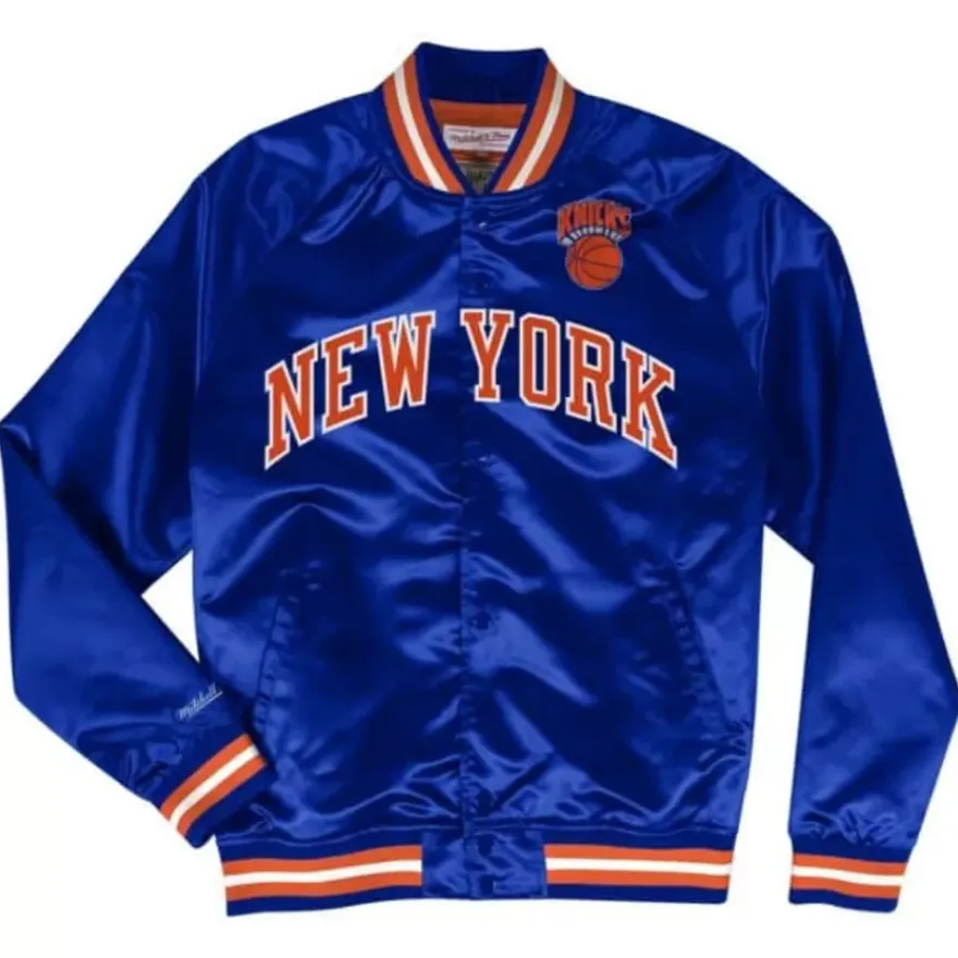 Mitchell & Ness Jackets & Outerwear-Lightweight Satin Jacket New York Knicks