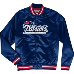 Mitchell & Ness Jackets & Outerwear-Lightweight Satin Jacket New England Patriots