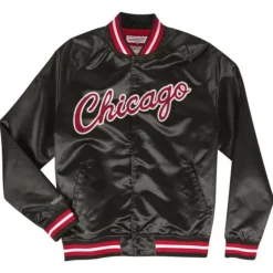 Mitchell & Ness Jackets & Outerwear-Lightweight Satin Jacket Chicago Bulls