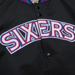 Mitchell & Ness Jackets & Outerwear-Lightweight Satin Jacket Philadelphia 76Ers