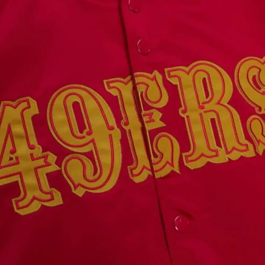 Mitchell & Ness Jackets & Outerwear-Lightweight Satin Jacket San Francisco 49Ers