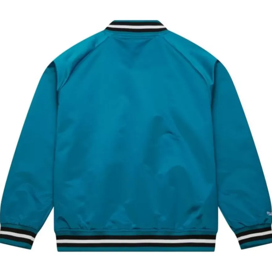 Mitchell & Ness Jackets & Outerwear-Lightweight Satin Jacket Current Logo San Jose Sharks