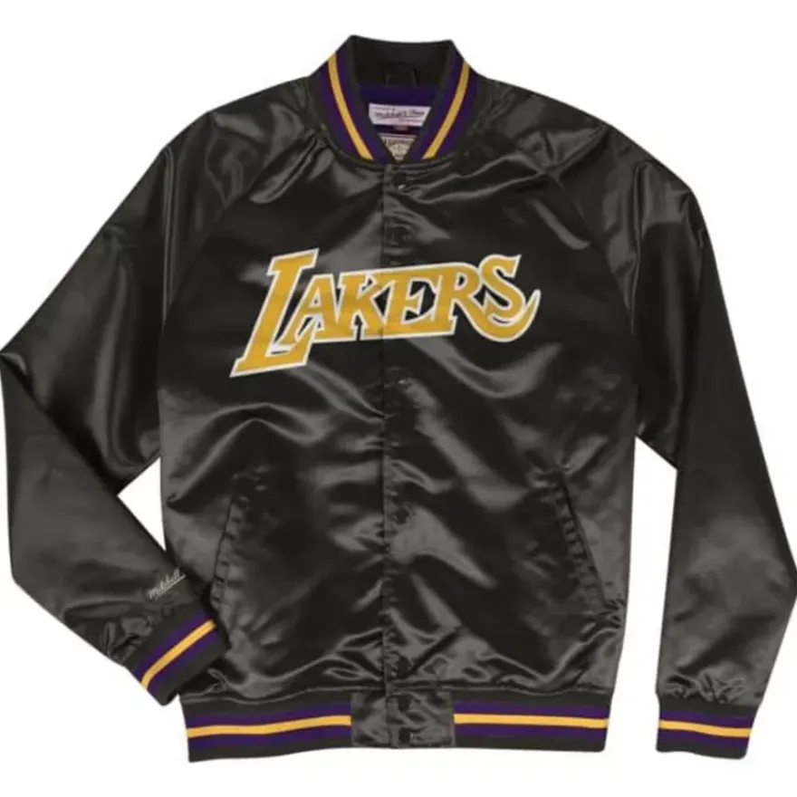 Mitchell & Ness Jackets & Outerwear-Lightweight Satin Jacket Los Angeles Lakers
