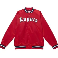 Mitchell & Ness Jackets & Outerwear-Lightweight Satin Jacket California Angels