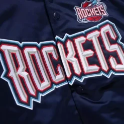 Mitchell & Ness Jackets & Outerwear-Lightweight Satin Jacket Houston Rockets
