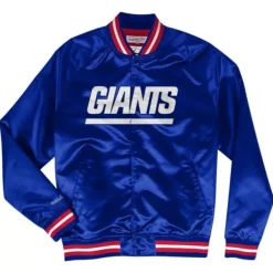Mitchell & Ness Jackets & Outerwear-Lightweight Satin Jacket New York Giants