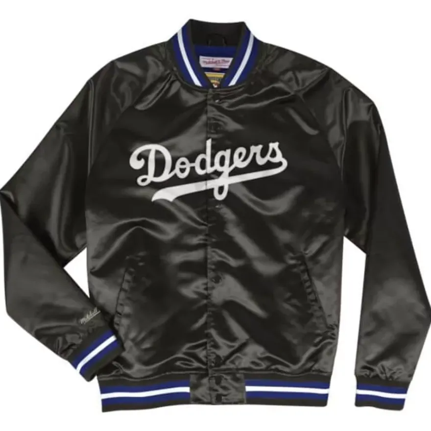 Mitchell & Ness Jackets & Outerwear-Lightweight Satin Jacket Los Angeles Dodgers