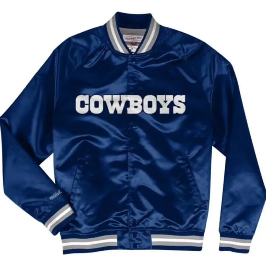 Mitchell & Ness Jackets & Outerwear-Lightweight Satin Jacket Dallas Cowboys