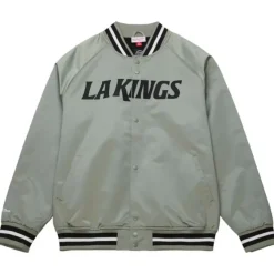 Mitchell & Ness Jackets & Outerwear-Lightweight Satin Jacket Current Logo Los Angeles Kings