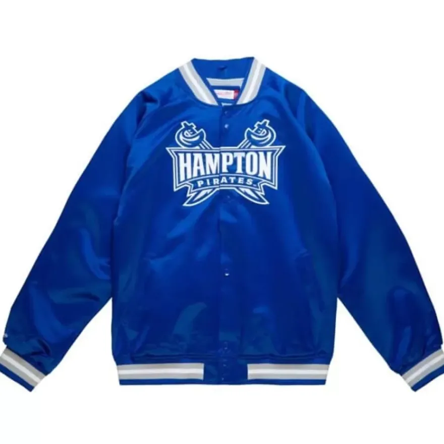 Mitchell & Ness Jackets & Outerwear-Lightweight Satin Jacket Hampton University
