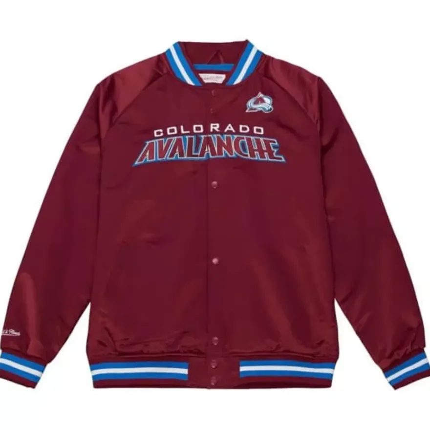 Mitchell & Ness Jackets & Outerwear-Lightweight Satin Jacket Colorado Avalanche