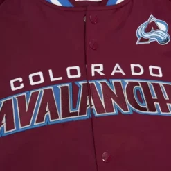 Mitchell & Ness Jackets & Outerwear-Lightweight Satin Jacket Colorado Avalanche