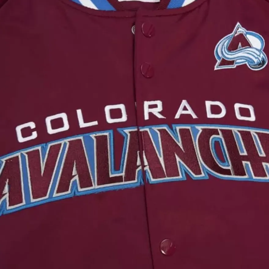 Mitchell & Ness Jackets & Outerwear-Lightweight Satin Jacket Colorado Avalanche