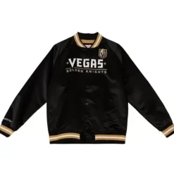 Mitchell & Ness Jackets & Outerwear-Lightweight Satin Jacket Vegas Golden Knights