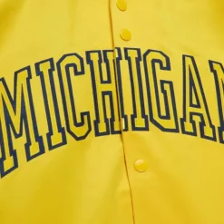 Mitchell & Ness Jackets & Outerwear-Lightweight Satin Jacket University Of Michigan