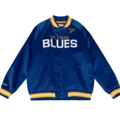 Mitchell & Ness Jackets & Outerwear-Lightweight Satin Jacket St. Louis Blues