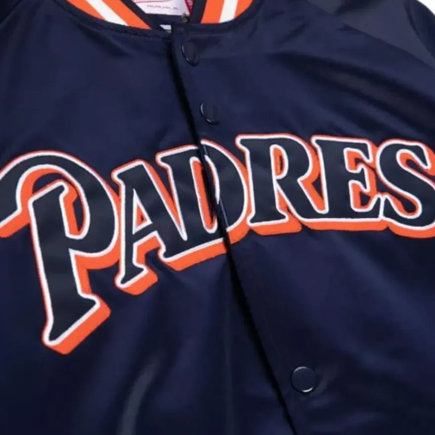 Mitchell & Ness Jackets & Outerwear-Lightweight Satin Jacket San Diego Padres