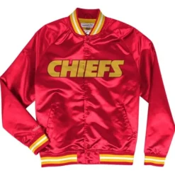 Mitchell & Ness Jackets & Outerwear-Lightweight Satin Jacket Kansas City Chiefs