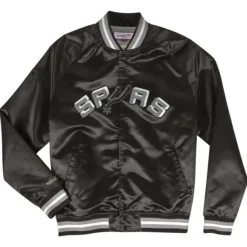 Mitchell & Ness Jackets & Outerwear-Lightweight Satin Jacket San Antonio Spurs