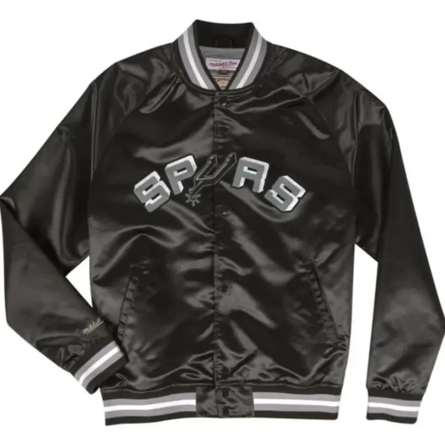 Mitchell & Ness Jackets & Outerwear-Lightweight Satin Jacket San Antonio Spurs