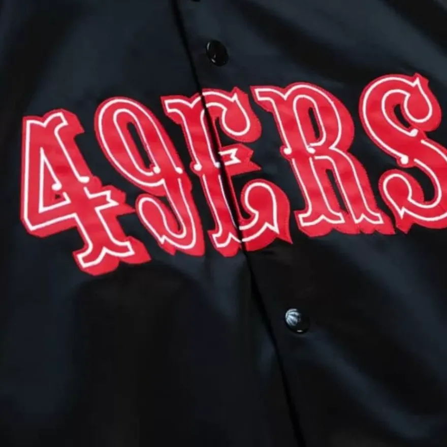 Mitchell & Ness Jackets & Outerwear-Lightweight Satin Jacket San Francisco 49Ers