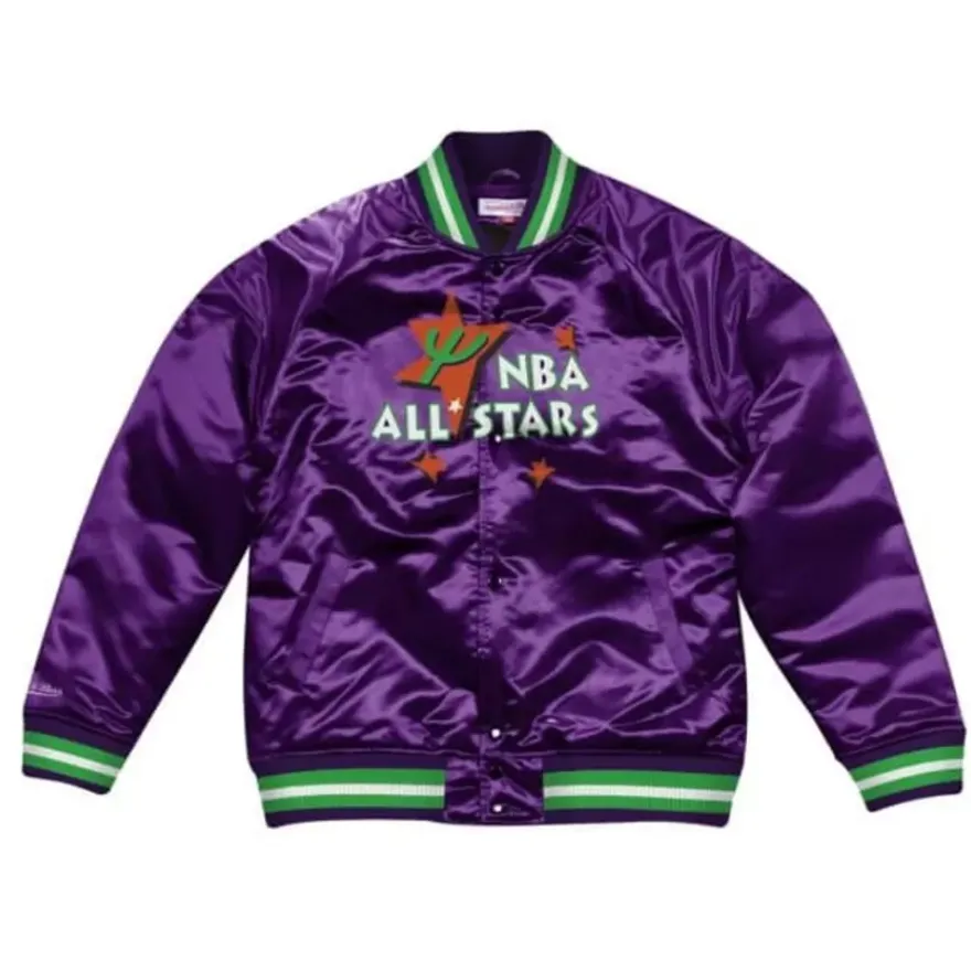 Mitchell & Ness Jackets & Outerwear-Lightweight Satin Jacket All Star 1995-96