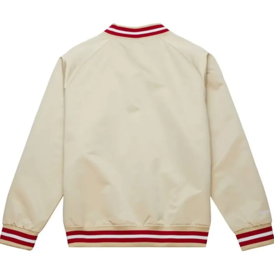 Mitchell & Ness Jackets & Outerwear-Lightweight Satin Jacket Current Logo Minnesota Wild