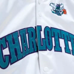 Mitchell & Ness Jackets & Outerwear-Lightweight Satin Jacket Charlotte Hornets