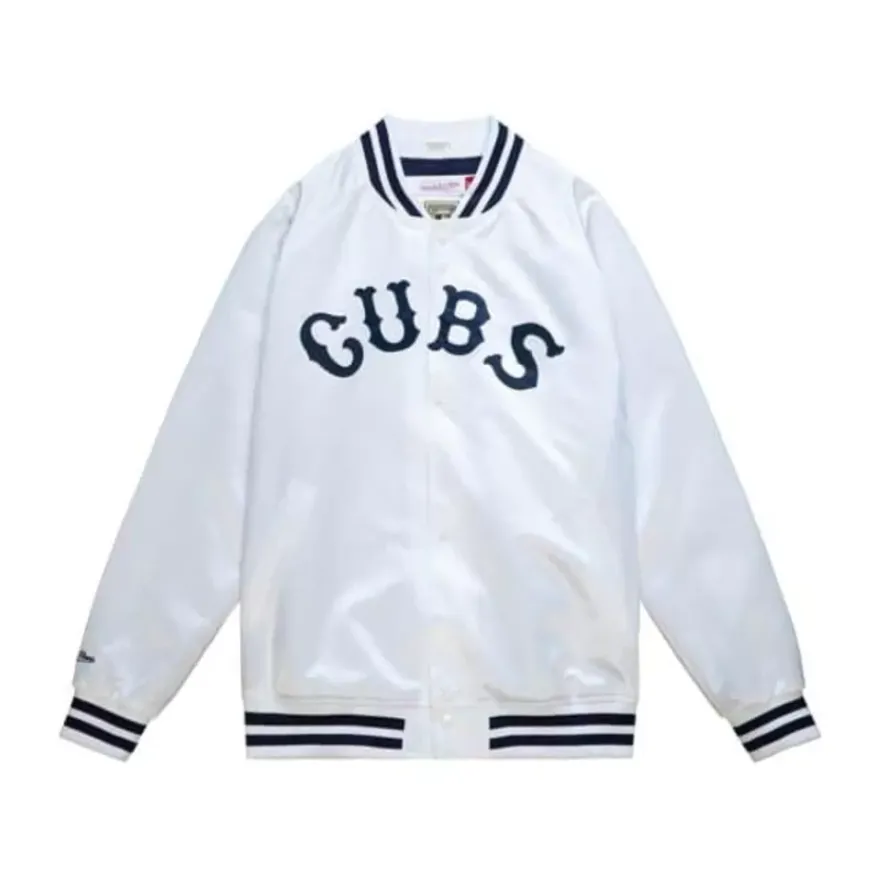 Mitchell & Ness Jackets & Outerwear-Lightweight Satin Jacket Chicago Cubs