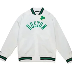 Mitchell & Ness Jackets & Outerwear-Lighweight Satin Jacket Boston Celtics