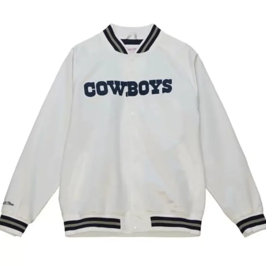 Mitchell & Ness Jackets & Outerwear-Lighweight Satin Jacket Dallas Cowboys