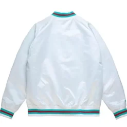 Mitchell & Ness Jackets & Outerwear-Lighweight Satin Jacket Vancouver Grizzlies