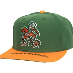 Mitchell & Ness Snapback-Logo Bill Snapback University Of Miami