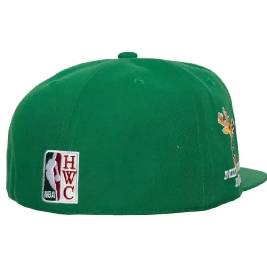 Mitchell & Ness Fitted-Logo History Fitted Hwc Milwaukee Bucks