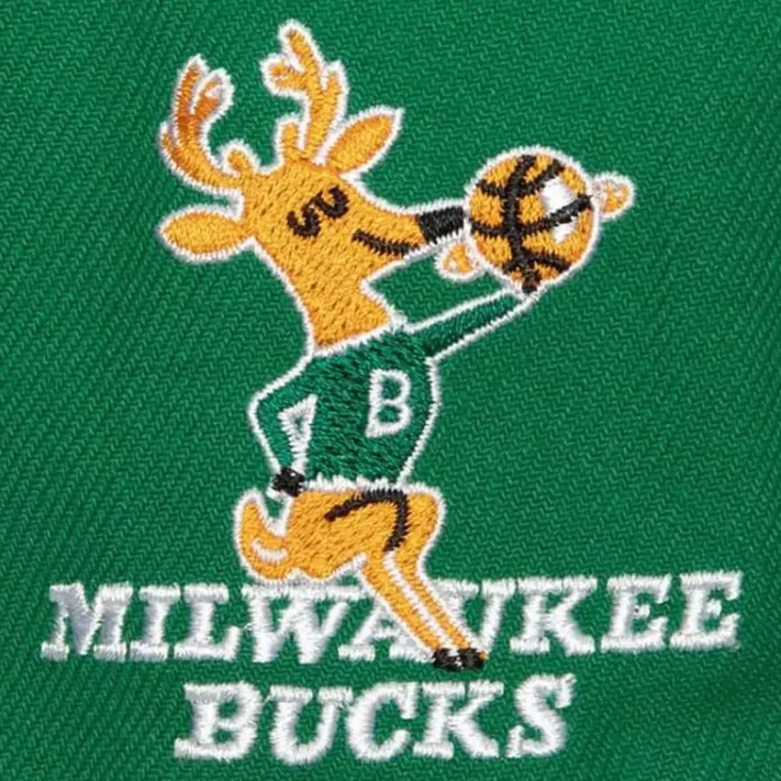 Mitchell & Ness Fitted-Logo History Fitted Hwc Milwaukee Bucks