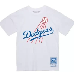 Mitchell & Ness T-Shirts & Tops-Logo Tee Los Angeles Dodgers