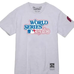 Mitchell & Ness T-Shirts & Tops-Logo Tee World Series 1980