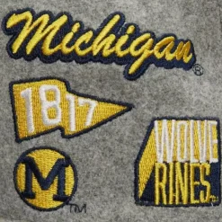 Mitchell & Ness Snapback-Melton Patch Snapback Ncaa University Of Michigan