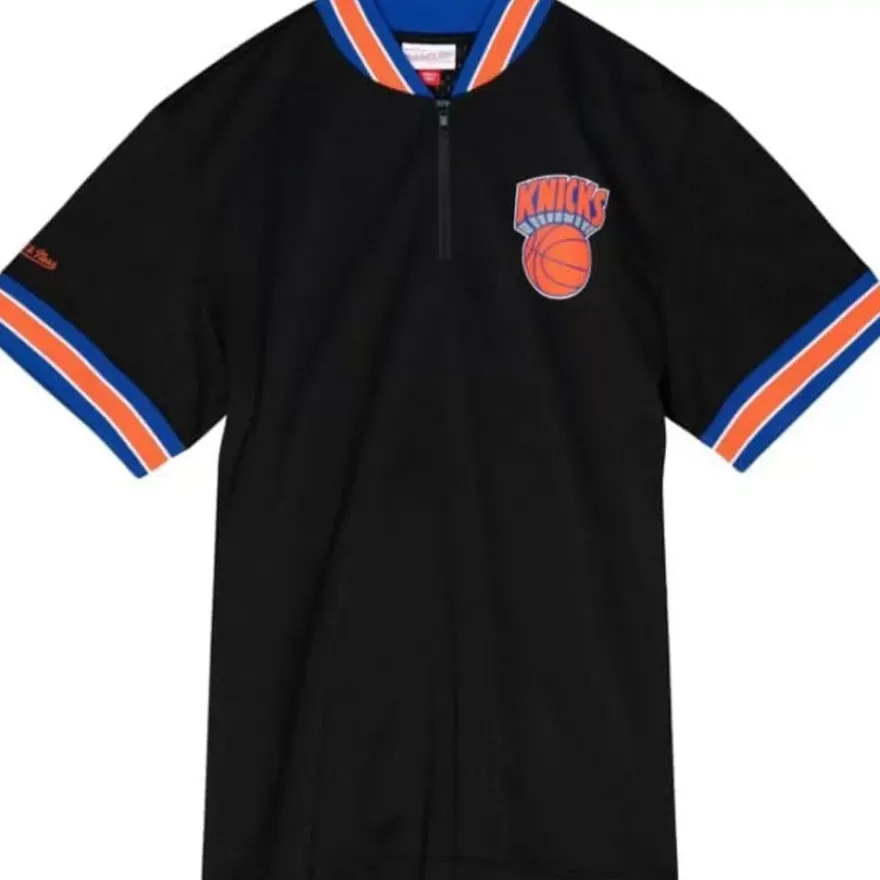 Mitchell & Ness T-Shirts & Tops-Mesh 1/4 Zip New York Knicks